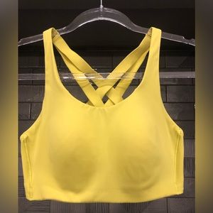 Lululemon Yellow Energy Sports-bra High Support (Size 34C)